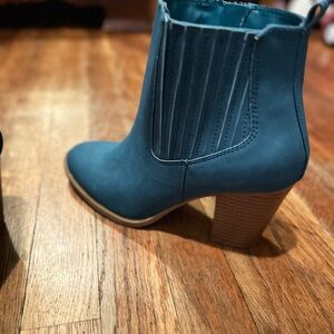 Blue Ankle Boots